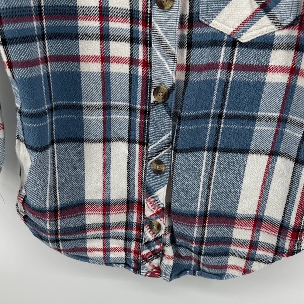 Maurices Red and Blue Plaid Shirt - Picture 6 of 14